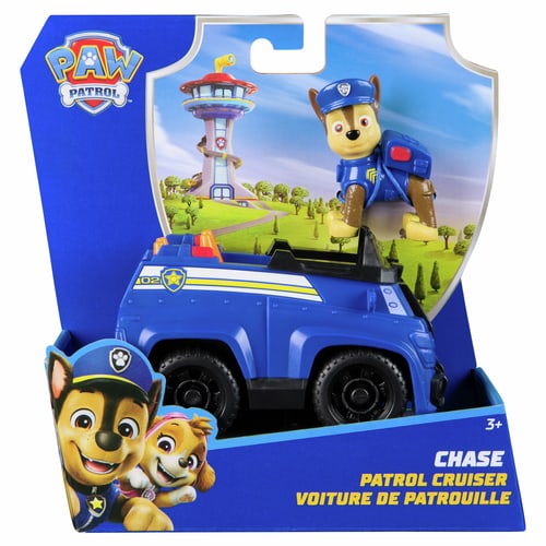 PAW Patrol Voiture de patrouille avec figurine chien assorties