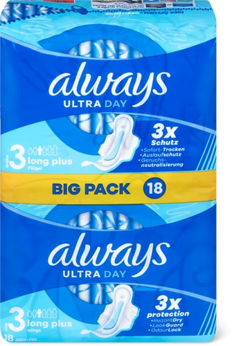 Ultra Long pads with wings