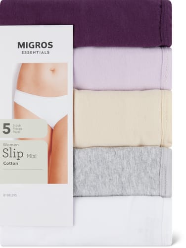 Migros Essentials Better Cotton Ladies’ Briefs Mini (Farbe: violet, Grösse: XXL)