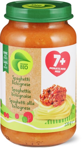 Bio Spaghetti Bolognese puree  from 7 months