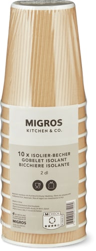 Cup Corrugated Paper, 2 dl (Grösse: THERMOBECHER WELLPAPIER, 2DL)