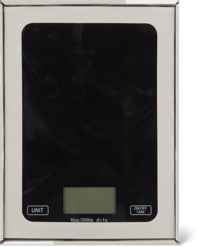 Kitchen Scales Black, 20 x 14.5 cm