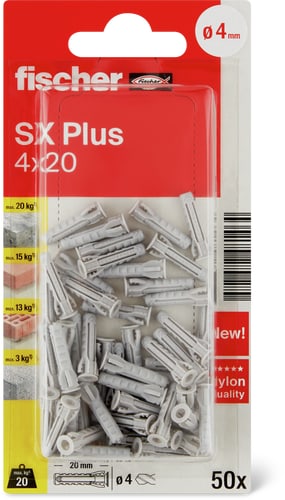 Nylon dowel SX PLUS 4x20mm