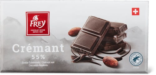 Tavoletta di cioccolato Cioccolato fondente con il 55% di cacao