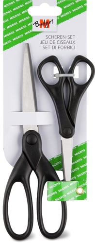 Scissors Black, 20.5 cm & 15 cm