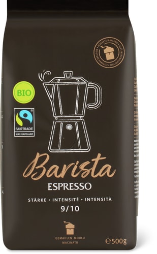 Bio Barista ground coffee Espresso