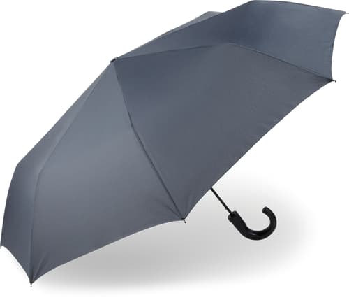 Parapluie de poche ouverture automatique (Couleur: anthracite, Taille: one Size)