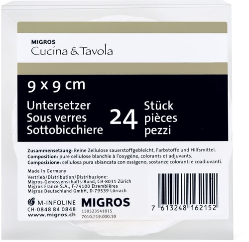 Tassenuntersetzer (Farbe: white, Grösse: 000)