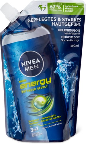 Shower Gel Energy 3-in-1, refill