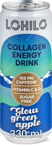 Collagen Energy Drink Glow Green Apple