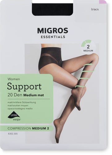 Collants pour femme Medium Mat 20 Den (Taille: S, Couleur: noir)