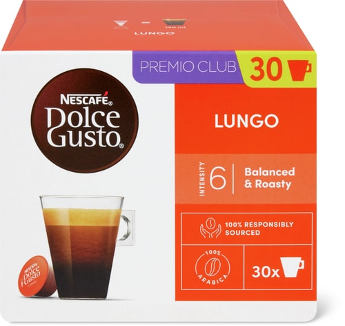 Dolce Gusto Dolce Gusto Coffee Capsules Lungo, 30 Capsules