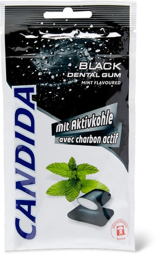 Black Dental Gum Mint With Activated Charcoal
