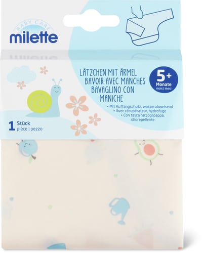 Baby Care Bib With Sleeves 5M+ (Farbe: pastell, Grösse: 000)