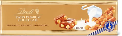 Swiss Premium chocolate bar Milk and nut