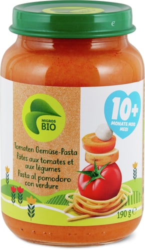 Bio Tomato and vegetable pasta puree from 10 months