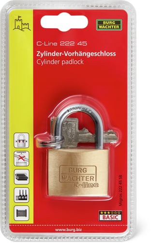 Lucchetto a cilindro 222 45