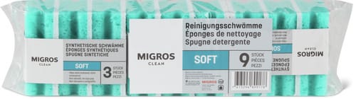 Schwämme Synth. 9 Stk. (Stärke: SOFT)