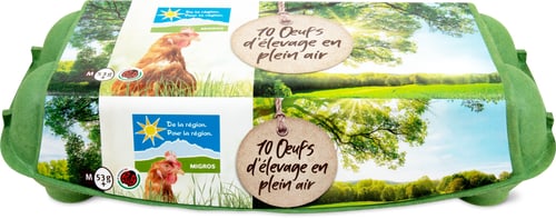 IP-SUISSE De la région Uova di Ginevra Allevamento all'aperto 53 g+