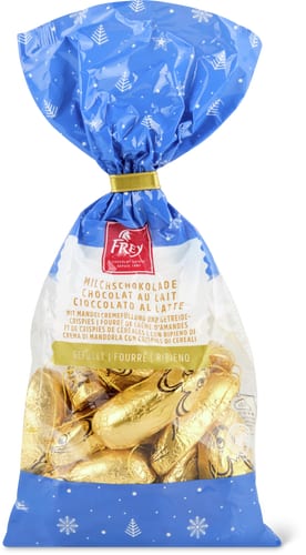 Addobbi per l'albero Cioccolato al latte con ripieno di crema di mandorle e croccantini ai cereali