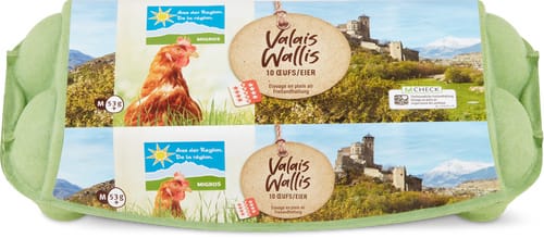 Walliser Eier Freiland 53g+