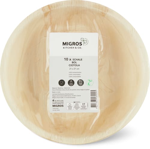 Bowl Palm Leaf, 21 cm