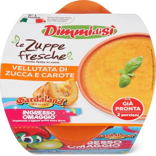 Vellutata di zucca e carote Dimmidisì