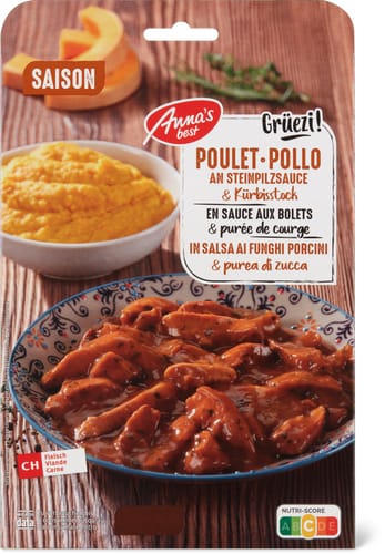 chicken & smashed pumpkin