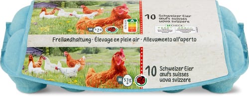 Schweizer Eier Freiland 53g+