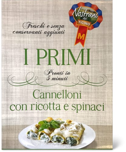 Nostrani del Ticino Cannelloni Ricotta & Spinaci