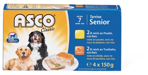 Senior Terrine Rich in Chicken, Turkey and Rice