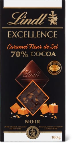 Excellence Chocolate Bar Caramel & Fleur de Sel 70% Cocoa