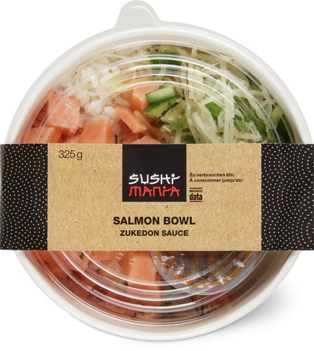 Poke bowl salmone e salsa Zukedon