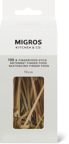 Bamboo Finger Food Sticks 10 cm