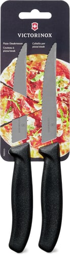 Pizza/Steak Knife Black, Silver, Blade: 12 cm