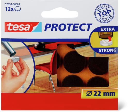 Felt Pads 22 mm, Brown