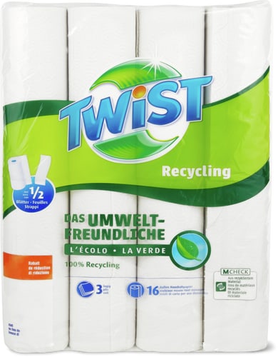 Recycling 3-ply, 1/2 sheet