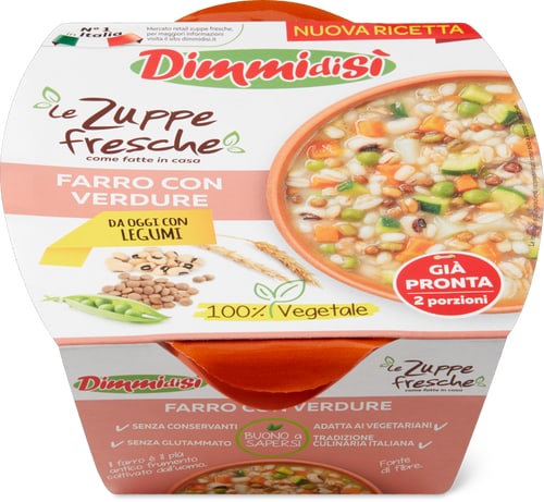 Zuppa Farro con verdure Dimmidisì