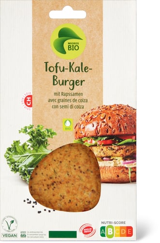 Bio Tofu and Kale Burger With Rapeseed