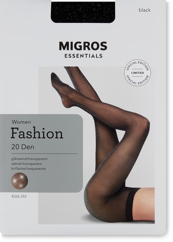 Migros Essentials Ladies’ Fashion Tights (Grösse: M, Farbe: black)