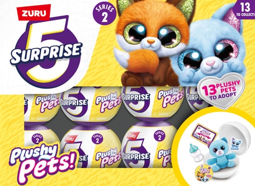 5 Surprise Plushy Pets Assorted