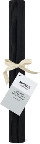 Place Mat Black, 30 x 45 cm