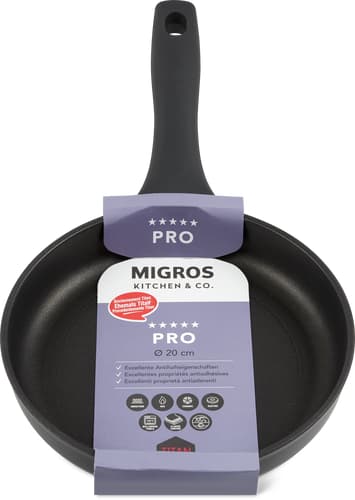 Pro Frying Pan Ø20 cm, Flat, Black