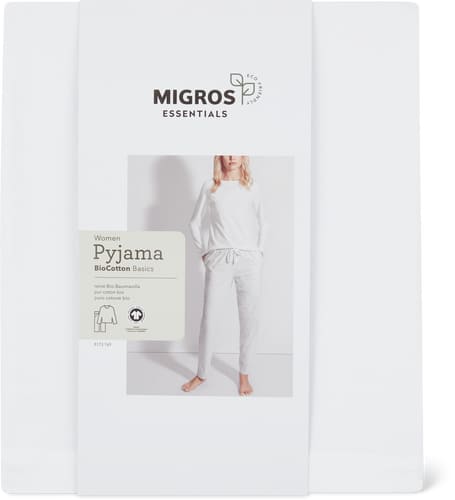 Pigiama da donna BioCotton Basics (Colore: bianco, Taglie: S)