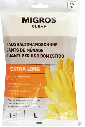 Migros Clean Household Gloves Extra Long L