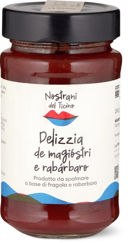 Nostrani del Ticino Confiture Fraise et rhubarbe