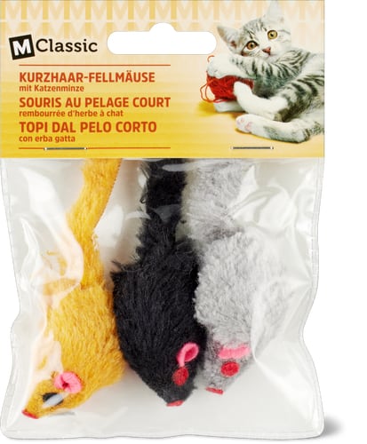 M-Classic Short-haired furry mice with catnip