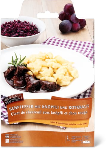 Venison Stew Knöpfli Swiss Pasta
