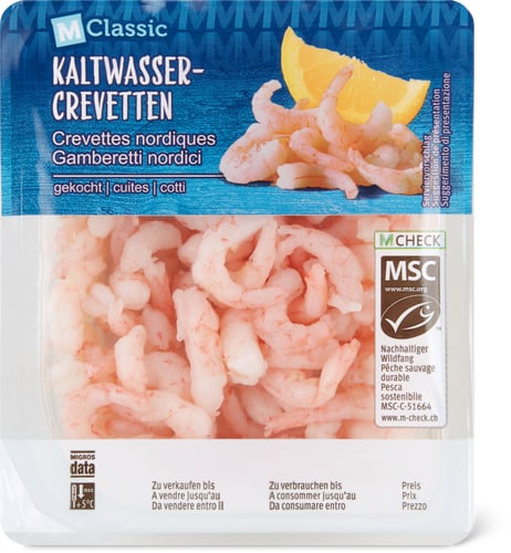 MSC Cold-Water Prawns Cooked