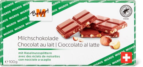 Chocolate Bar Milk With Hazelnut Flakes